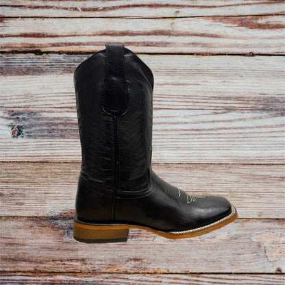 Men’s Leather Ranch Toe Boots