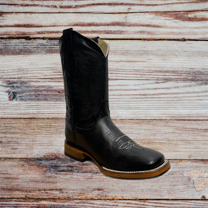 Men’s Leather Ranch Toe Boots