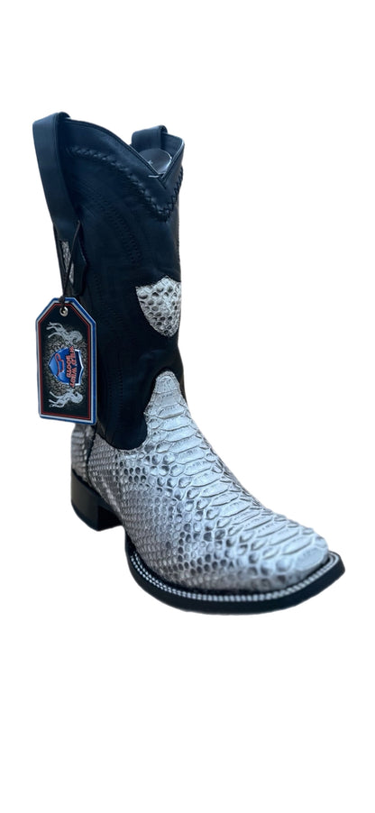 Men’s Genuine Python Boots Ranch Toe