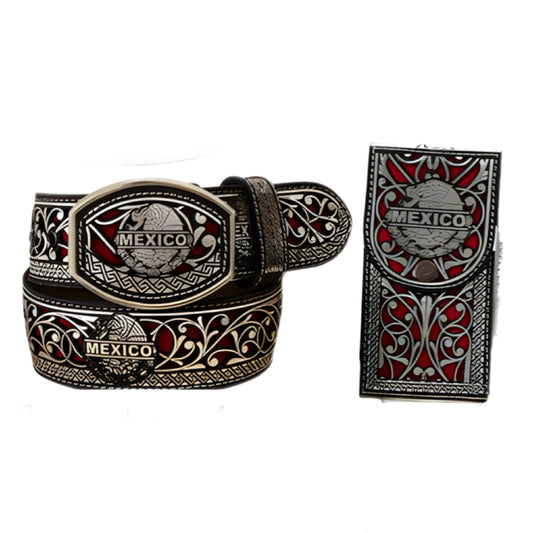 Mexico Belt and Phone Holder Set