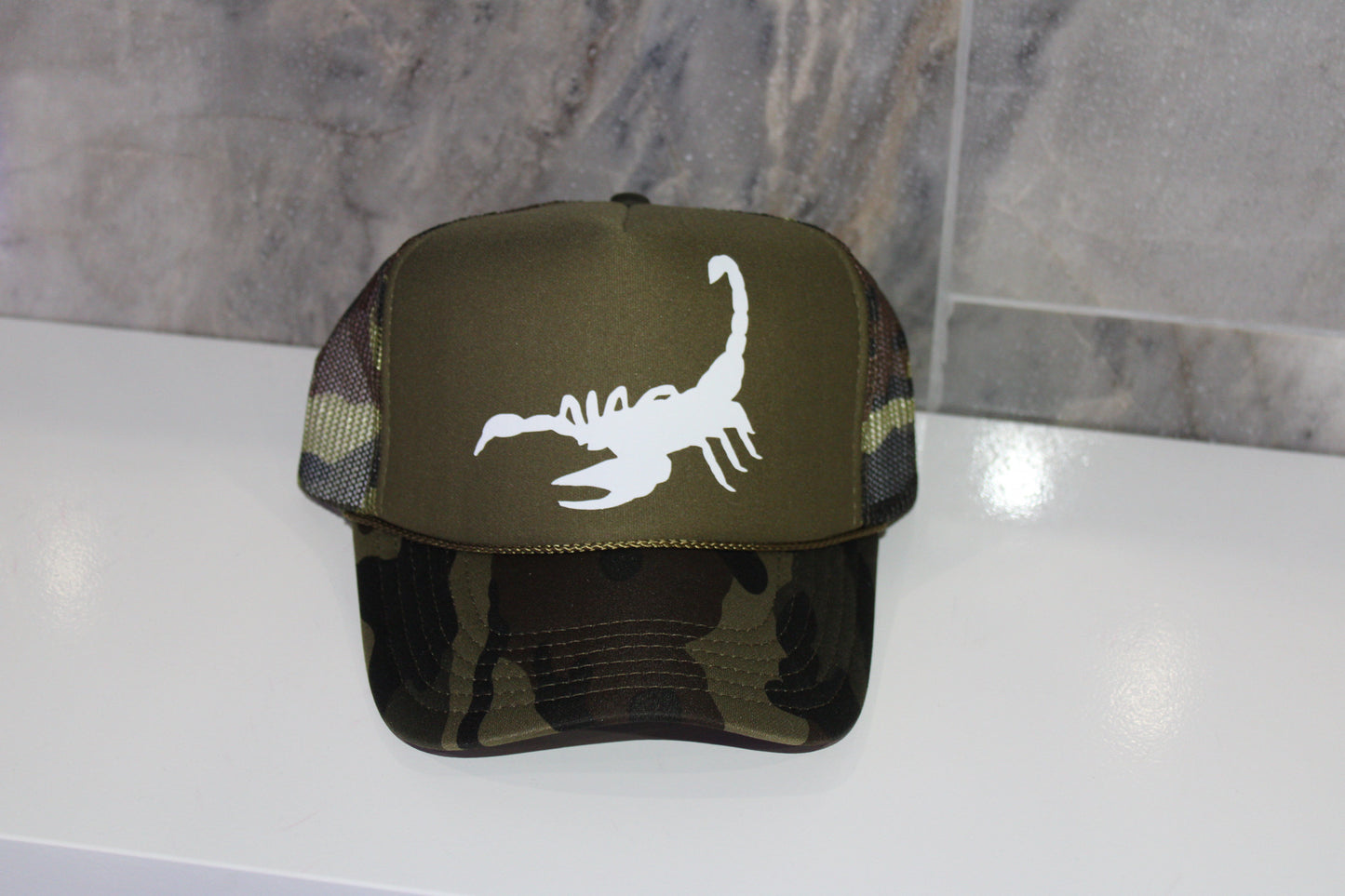 Calderas Scorpion Camo Trucker Hat