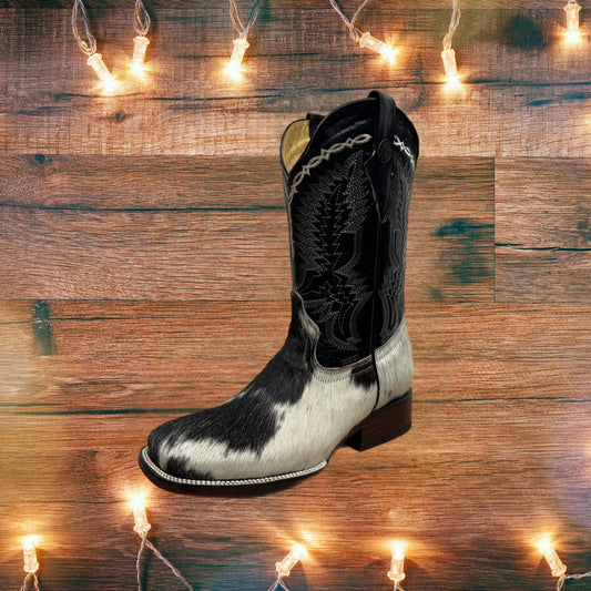 Men's Cowhide Square Toe Boots