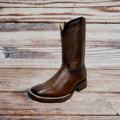 Men’s Leather Ranch Toe Boots