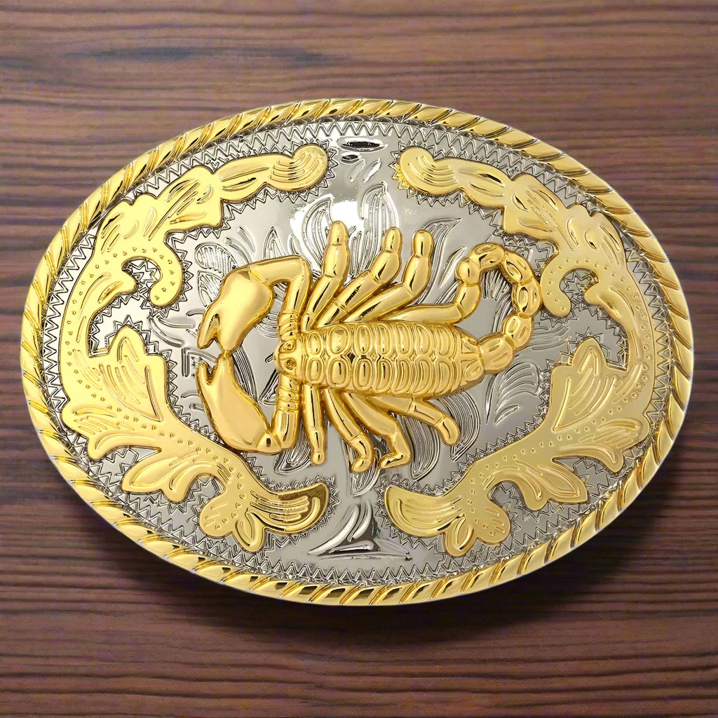 Gold Scorpion Belt Buckle