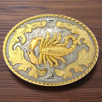 Gold Scorpion Belt Buckle