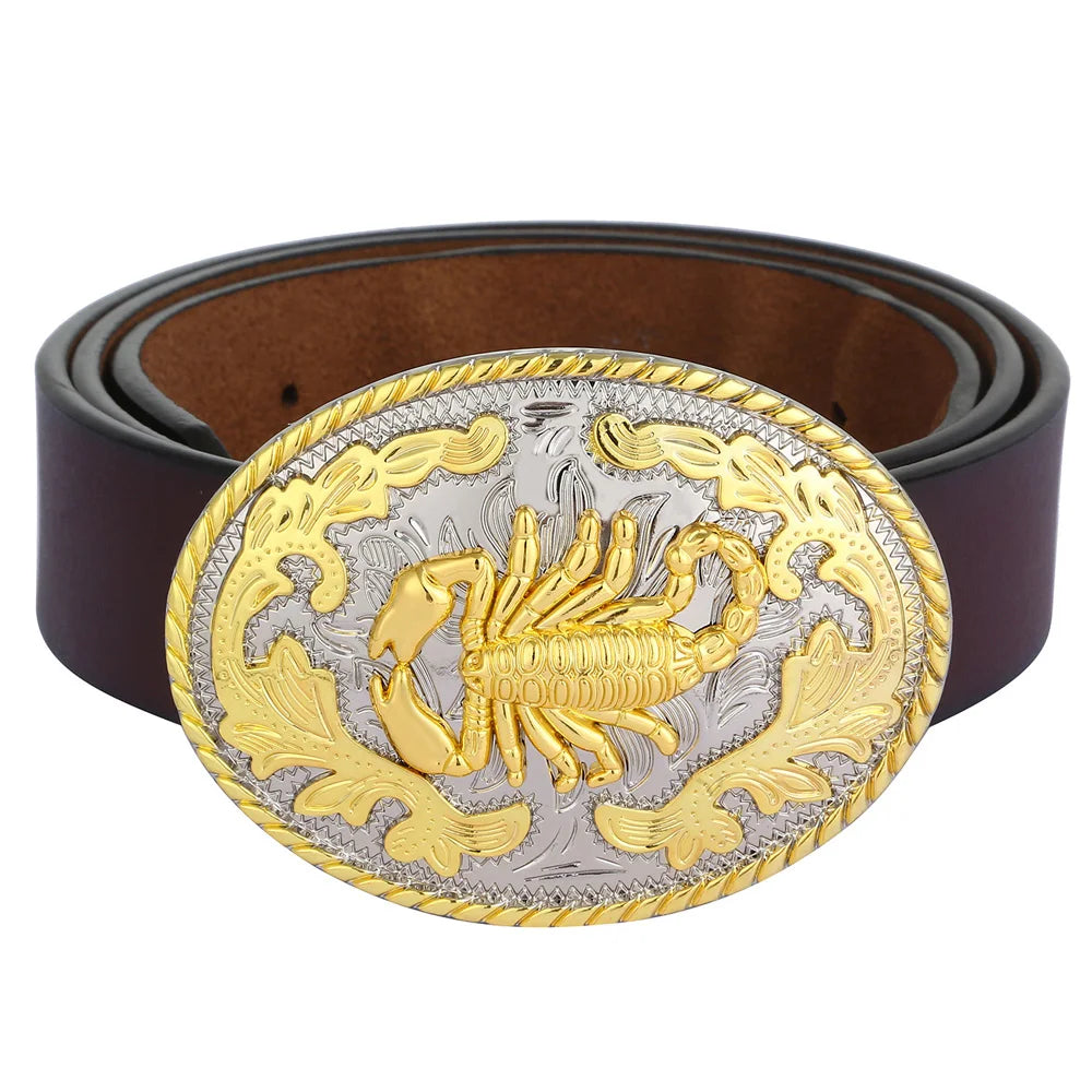 Gold Scorpion Belt Buckle