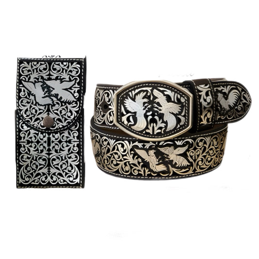 Rooster Belt and Phone Holder Set