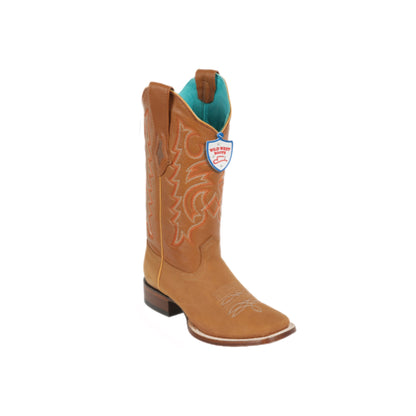 Botas de Nobuck para Mujer con Punta Ranchera