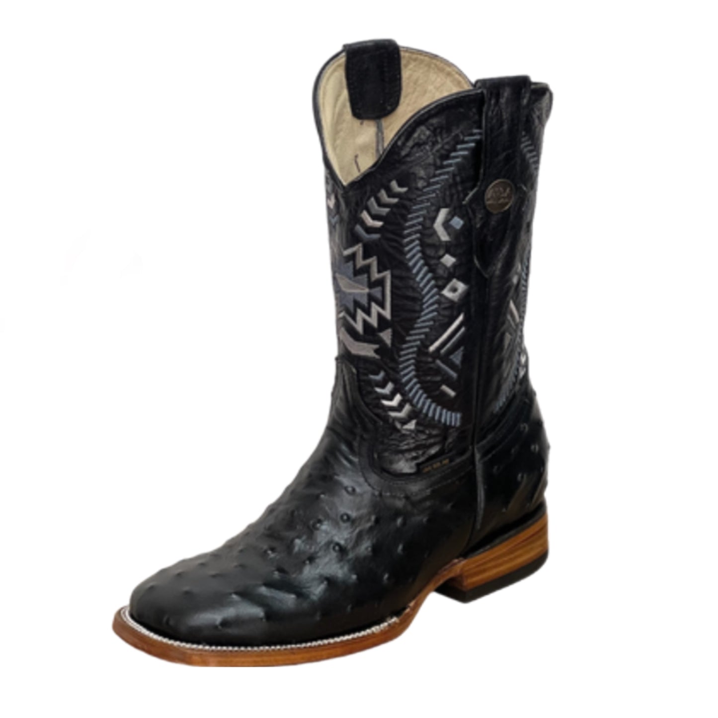 Men's Ostrich • Avestruz Square Toe Boots