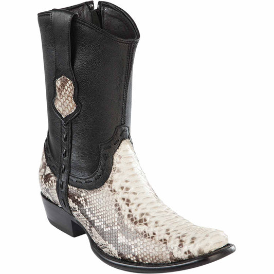 Men's Genuine Python Dubai Toe Short Boot