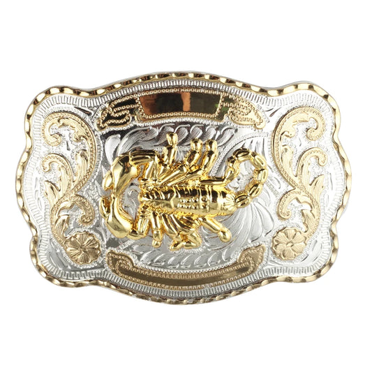 Two Tone Western Belt Buckle