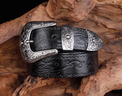 Authentic Leather Western Belt