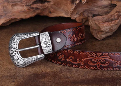 Authentic Leather Western Belt