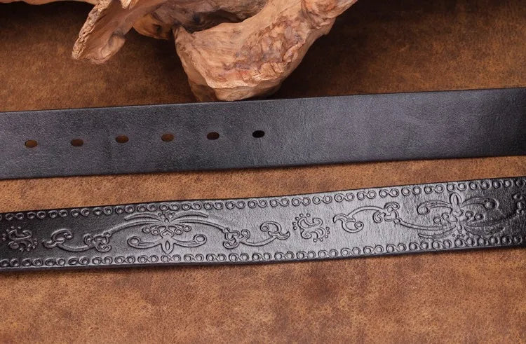 Authentic Leather Western Belt