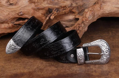 Authentic Leather Western Belt