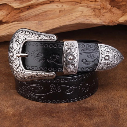 Authentic Leather Western Belt