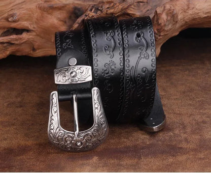 Authentic Leather Western Belt