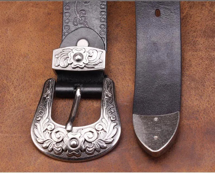 Authentic Leather Western Belt