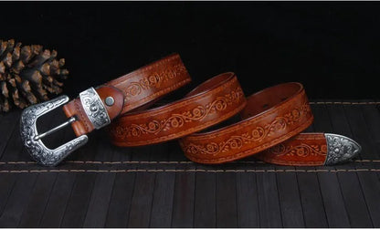 Authentic Leather Western Belt