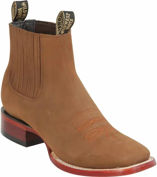 Nobuck Ranch Toe Short Boot