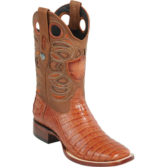 Men’s Genuine Caiman Boots Ranch Toe