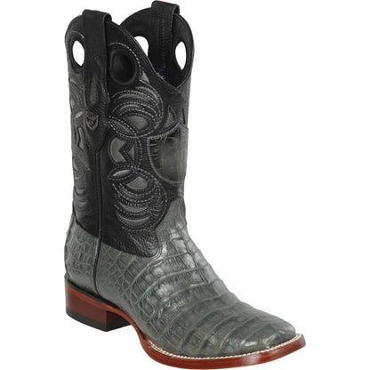 Botas de Caimán genuinas para hombre con punta ranchera