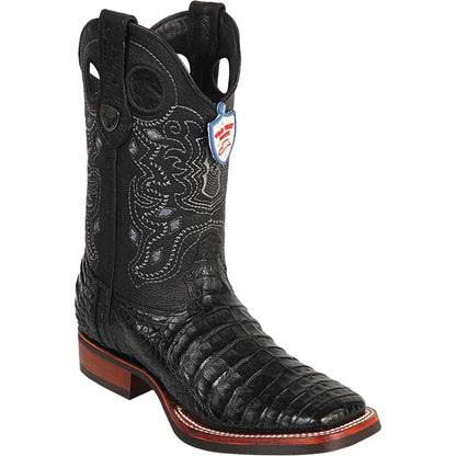 Men’s Genuine Caiman Boots Ranch Toe