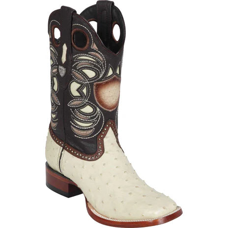 Men’s Genuine Ostrich Ranch Toe Boots