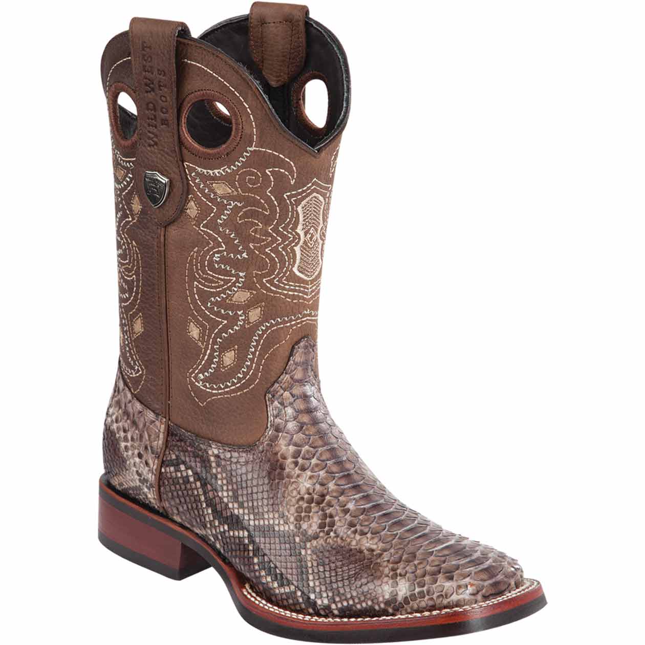 Men’s Genuine Python Boots Ranch Toe