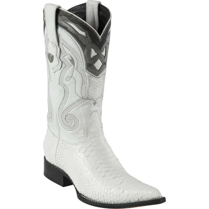 Men's Genuine Python Leather 3X Toe Boot