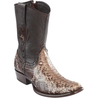 Men's Genuine Python Dubai Toe Short Boot