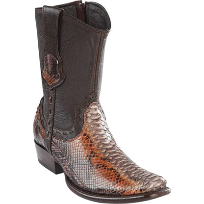 Men's Genuine Python Dubai Toe Short Boot